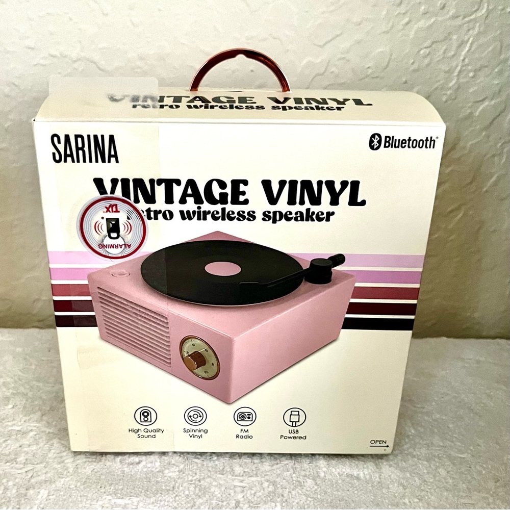 Vintage Vinyl Retro Wireless Speaker